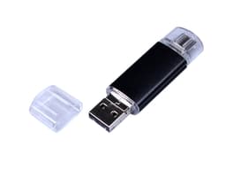 USB-флешка на 32 Гб c двумя дополнительными разъемами MicroUSB и TypeC
