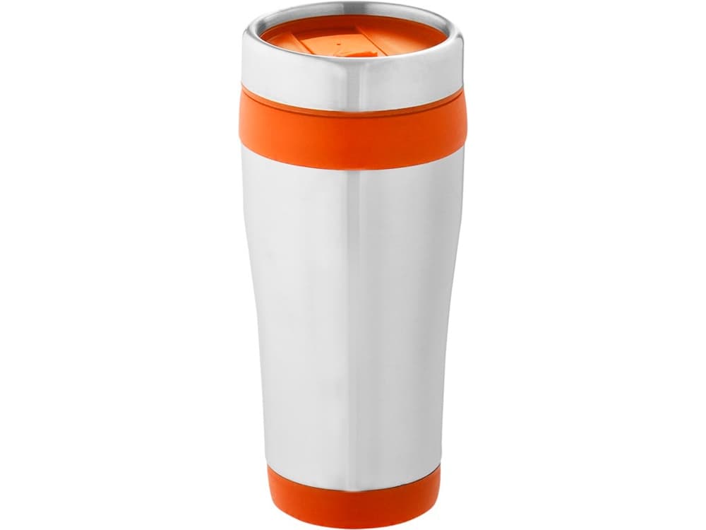 silver, orange