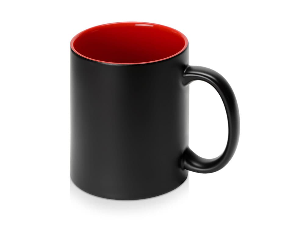 black, red