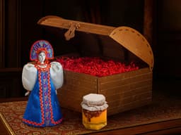 Подарочный набор: кукла фарфоровая
