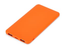 Подарочный набор c блокнотом С3, ручкой и повербанком 5000 mAh, оранжевый