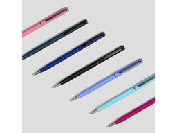 Ручка шариковая автоматическая BrunoVisconti® "PALERMO" цвет корпуса сине-черный, soft-touch, 0.7 мм