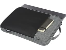 Двухцветный чехол для ноутбука 14" Reclaim объемом 2,5 л, изготовленный из переработанных материалов по стандарту GRS, серый яркий