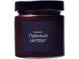 Свеча в стеклянной коричневой банке 200мл