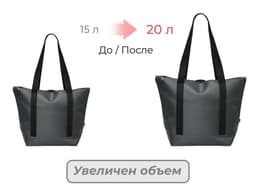 Сумка-холодильник «Cool XL» с двумя лямками на плечо, темно-серый