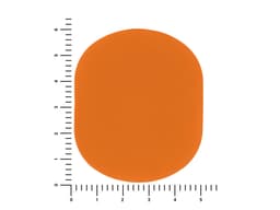 ПАТЧ ОВАЛ soft-touch (оранжевый ) 6,0 х 5,0 см