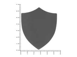 ПАТЧ ЩИТ nubuk (серый) 6,6 х 5,5 см