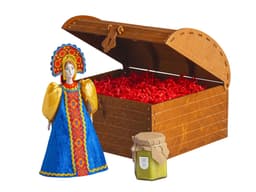 Подарочный набор: кукла фарфоровая