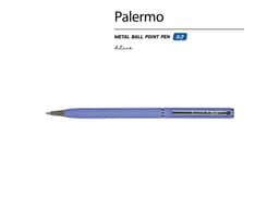 Ручка шариковая автоматическая BrunoVisconti® "PALERMO" цвет корпуса фиолетовый, soft-touch, 0.7 мм