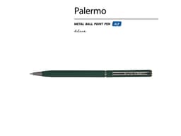 Ручка шариковая автоматическая BrunoVisconti® "PALERMO" цвет корпуса зеленый, soft-touch, 0.7 мм