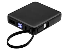 Внешний аккумулятор со встроенным кабелем USB-C «Дэнси»