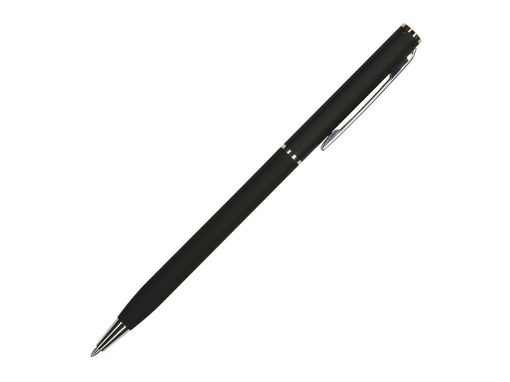Ручка шариковая автоматическая BrunoVisconti® "PALERMO" цвет корпуса черный, soft-touch, 0.7 мм