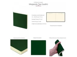ЕЖЕДНЕВНИК недатированный А5- "MEGAPOLIS FLEX QUATTRO" (СИНИЙ) (Р)