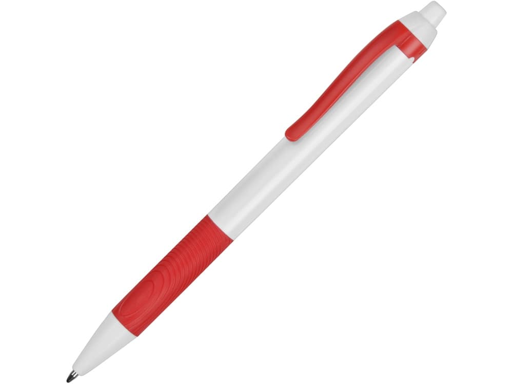 white, red