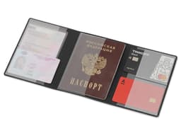 Обложка на магнитах для автодокументов и паспорта "Favor"