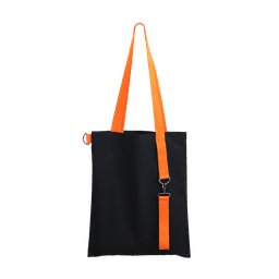 Шоппер Superbag black (чёрный с оранжевым)