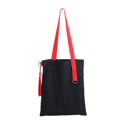 Шоппер Superbag black с ремувкой 4sb (чёрный с красным)