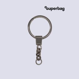 Кольцо с цепочкой Ring для обвеса, L=7см (чёрный никель)