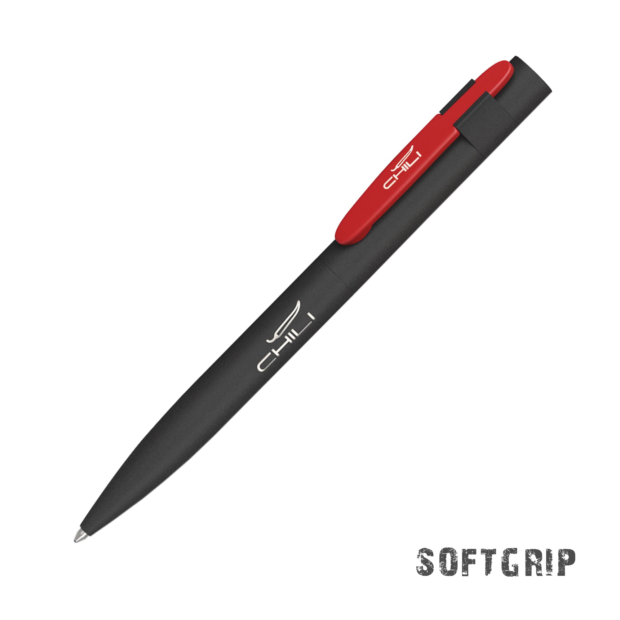 black, red