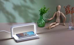 Лампа складная "Smart Light" с беспроводным (10W) зарядным устройством и подставкой для смартфона