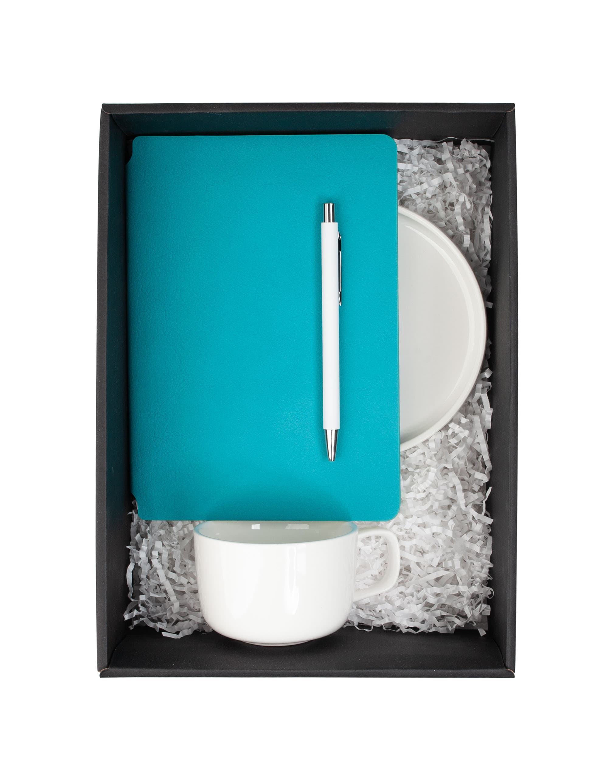 white, turquoise