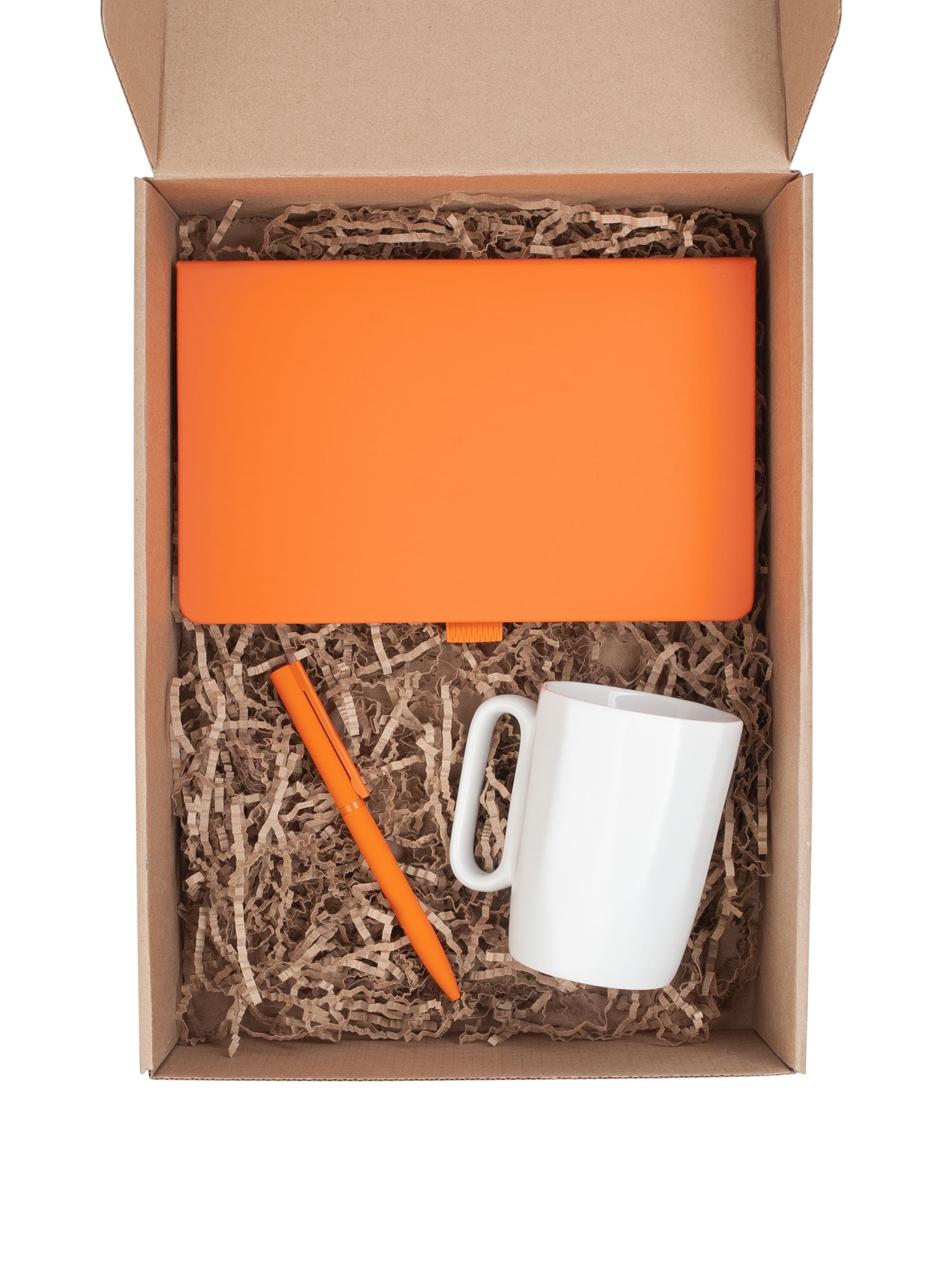 orange, white